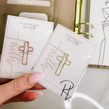 PLANNER CLIP | HAVE FAITH | FUNCTIONAL | GOLD - ROSE GOLD PAPER CLIP