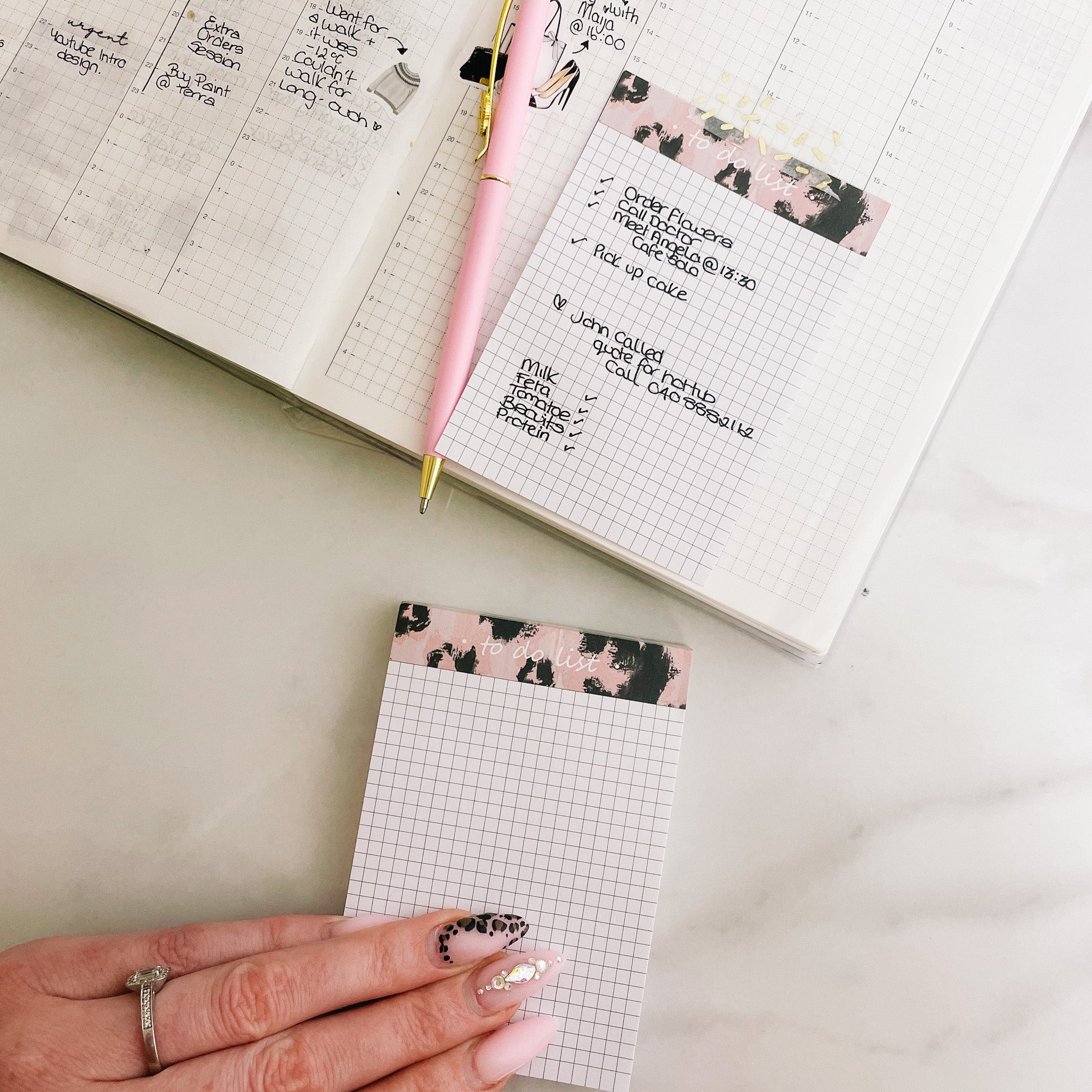 TO DO LIST | MEMO PAD | 50 SHEETS | PINK | MATTE – theroseylifeplanner