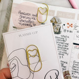 PLANNER CLIP | HAPPY HEART | FUNCTIONAL | Gold