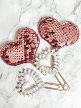 PLANNER CLIP | HEARTS | SEQUENCE | PINK