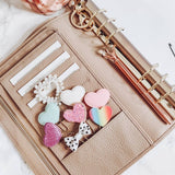 PLANNER CLIP | HEARTS | SEQUENCE | PINK