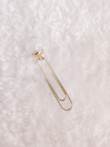 PLANNER CLIP | LUXE | GLITTER BALL | CLEAR & GOLD