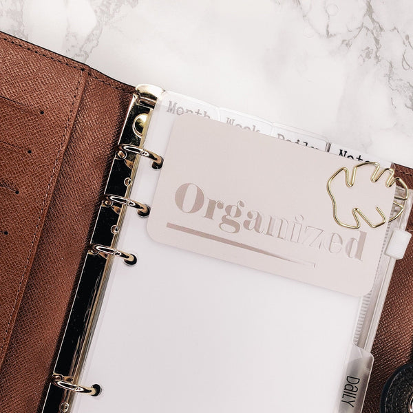 PLANNER CLIP | LUXE | MINIMALIST | GOLD LEAF