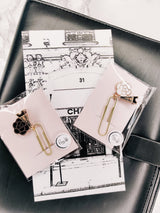 PLANNER CLIP | LUXE | PARIS INSPIRED | BLACK & GOLD