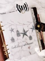 PLANNER DASHBOARD | VELLUM | SNOWY TREES PRINT